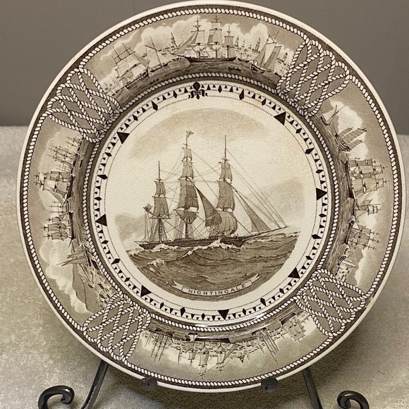 Wedgwood The American Clipper Ship Plate "Nightingale" - Picture 1 of 5